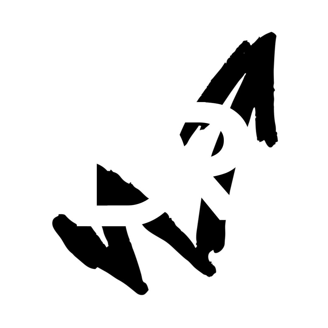 D R Icon with a scribbled arrow graphic.